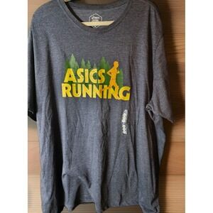 ASICS Men's Evergreen Trail Run Tee T-Shirt Grey Size 3XL NEW